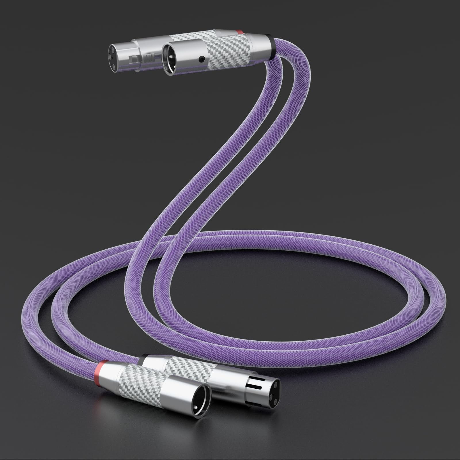 マイクケーブル 紫/PURPLE オーディオケーブル CANARE/カナレ XLR